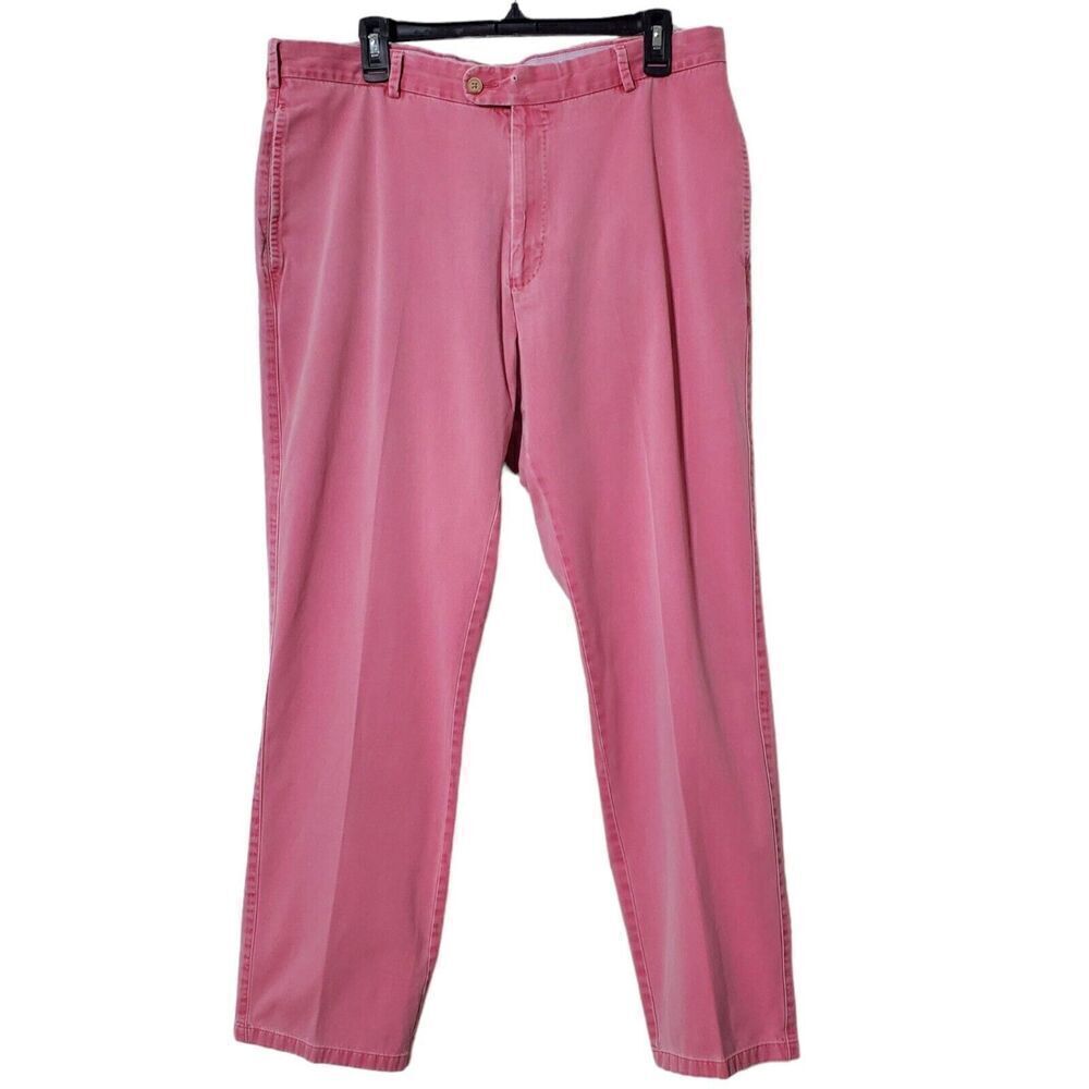 Peter Millar Pima Cotton Pants Size 36 Pink 5 Pocket Golf Mens